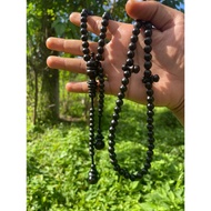 Tasbih Teras kemuning Hitam Asli (Saiz 8mm) 99 biji