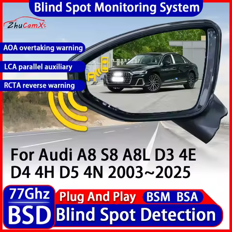 Car BSD Blind Spot Detection Monitoring Warning System Change Lane Assistance For Audi A8 S8 A8L D3 