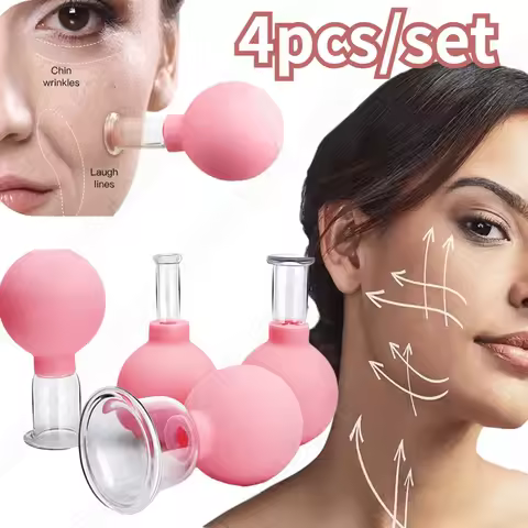 Vacuum Cupping Glass Jar Cellulite Massager For Face Acupuncture Hijama Suction Cup Slimming Fat Bur