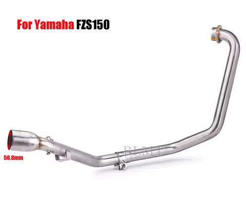 Motorcycle System Exhaust Front Link Pipe Stainless Steel Header Pipe For Yamaha FZS150 FZ-S150