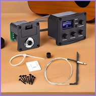 Ukulele Pickup 3-Band Equalizer Preamp Lcd Screen Ukulele Piezo Pickup for Acoustic Electric Violin 