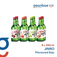 [Bundle of 8] Jinro Flavoured Soju 8 bottle set (Indicate flavour preference in remarks)