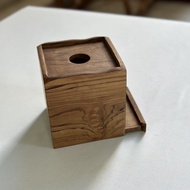 Teak Wood - Tissue Box Holder (13 x 13 cm)