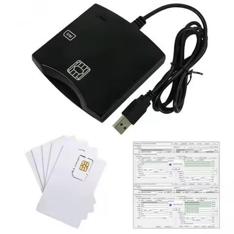SIM Card Reader Writer+5PCS 2FF/3FF/4FF Programmable SIM Card Blank LTE WCDMA GSM USIM 4G Card +SIM 