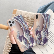 Sea Wave Pattern Matte Phone Case for OPPOr11/r15/r17/reno2/a8/a11x/k5/r15x