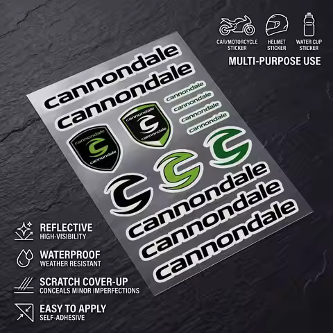 FOR Cannondale Universal Multi-Purpose Reflective Waterproof Stickers Scratch Conceal For Auto Bike 