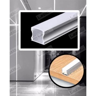1m LED strip light aluminium deep U channel / profile track rail casing housing recess mounting