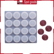 XI Silicone Mat Pad for Wax Seal Stamp 16-Cavity Wax Sealing Mat for DIY  Jewelry Wax Seal Stamp Epo