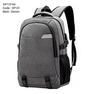 BISA BAYAR DI TEMPAT (COD) TAS RANSEL PRIA WANITA UNISEX GENDONG PUNGGUNG MODEL EIGER KALIBRE NAVY C