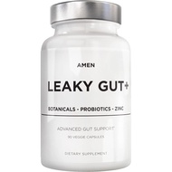 Amen Leaky Gut Supplement - Advanced Formula with Bioavailable L Glutamine, Zinc, Turmeric, DGL Lico