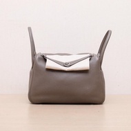 HERMES(愛馬仕) Lindy 30 18大象灰 TC皮 C刻 銀扣