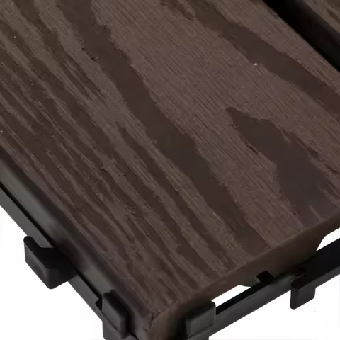 Interlocking Deck Tiles Non-Slip Outdoor Floor For Garden Balcony Patio Plastic Decking Tile Home De