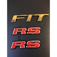 Honda Jazz Fit RS GK5 gold EMBLEM LOGO FIT GK GOLD RS FOR HONDA JAZZ GK5