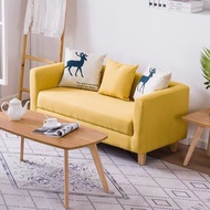 YOULITE Sofa Modern Simple Sofa Chair Fabric Latex Cushion Sofa Double Living Room Small Sofa