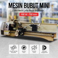 Mesin Bubut Mini Metal Lathe Bench Brushless 900W 750mm