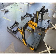 [FULL RIG GT1 ALUMINIUM 4080 HIGH PROFILE SIMULATOR SIM RACING STAND FOR LOGITECH THRUSTMASTER FANAT