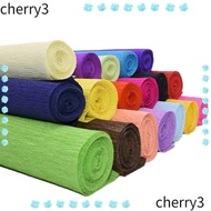 CHERRY3 Flower Wrapping Bouquet Paper, Handmade flowers Production material paper Crepe Paper,  Thickened wrinkled paper DIY Wrapping Paper