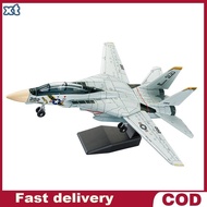 xt 1:72 F-14 Tomcat Fighter Jet Model White Black ABS Plastic 10.24inch Detailed ph
