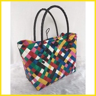 ℗ ❡ ✟ LIKHANG KAMAY Plastic Bayong Bag Medium Modern Plastic Bayong Bag souvenir giveaways handmade