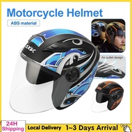 🛵Motorcycle Helmet Topi Keledar GXT  Motor Helmet Double Visor Open Face Motosikal Bike Helmet Road 