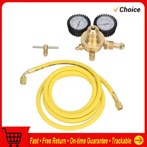 Nitrogen Pressure Gauge Nitrogen Gauge Nitrogen Pressure Gauge Regulator Test Kit Brass Inlet Outlet