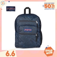 Jansport Backpack Big Student Team Stripes Black 34L