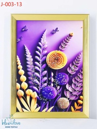 1pc New Lavender Flower Print Wall Art Abstract Picture with Frame Size 30x40 cm/12x16 inches J003-1