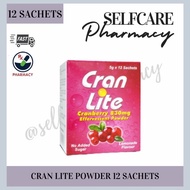 CRAN LITE LEMONADE FLAVOUR 12 SACHETS