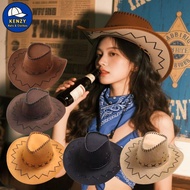 Cowboy Hat - Adult American Cowboy Hat - Imported Cowboy Hat - Unisex Zig Zag Strap Cowboy Hat - Men