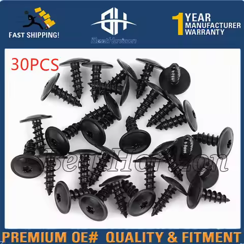 30pcs 5mm Torx Screw Car Engine Under Cover Splash Guard Self-tapping Screws for Audi A4 A3 A5 A6 A7