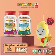 [Voucher 115K] Combo 2 hũ kẹo dẻo dinh dưỡng Gumazing Gummy Vitamin D3 &amp; Canxi + Multivitamin giúp xương chắc khỏe,  tăng cường sức khỏe cho bé