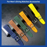 New Designed Honeycomb Fluorine Rubber Strap 20mm 22mm Quick Release Watchbands For Seiko SRP777J1 R