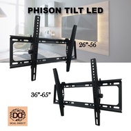 Phison Adjustable Tilt LED &amp; LCD TV 26"-56"/32"-65" Wall Mount Bracket - Solid Material/Complete Screw &amp; Fittings