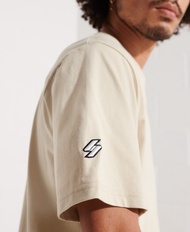 Superdry Code Micro Logo T-Shirt-Beige