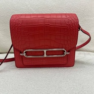Hermès Roulis 19 豬鼻子包 I6極致粉  銀扣