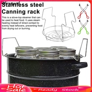 [MIC]✯Canning Jar Rack Stainless Steel Canning Jar Lifter Tongs Steamer Rack for Stove Top Heating R