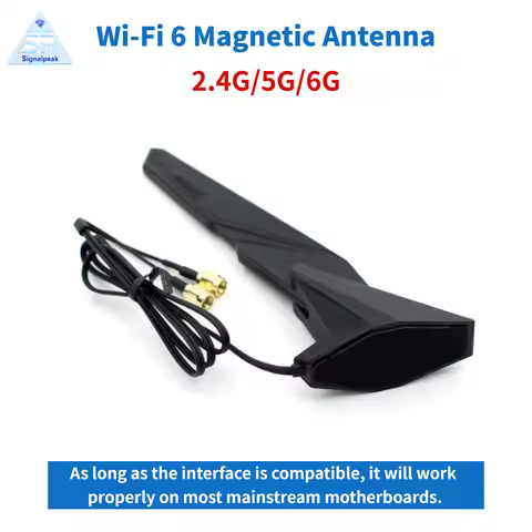 WiFi 6 2T2R Magneti Antenna 2.4G/5G/6G Tri-band Band AORUS Z390 Z370 Z490 Z590 Z690 X470 X570 X570S 