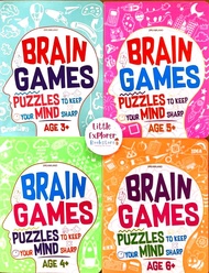 (Age3-6) Brain Games Activity Book (ครบชุด 4 เล่ม) หนังสือกิจกรรมเสริมพัฒนาการ หนังสือเด็ก