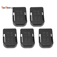 5Pcs Battery Storage Rack Battery Holder Case for  18V Fixing Devices(Black)