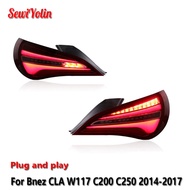 Car LED Tail Light Accessories For Bnez CLA W117 C200 C250 2014-2017 Auto Rear Fog DRL Brake Turn Si