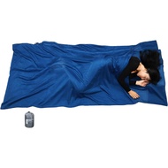 Lembaran Perjalanan Browint Silk/Cotton dengan Dua Zip, 87"x43" Beg Tidur Lebih Lebar untuk Hotel, P