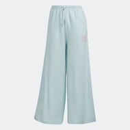 adidas ไลฟ์สไตล์ กางเกงผ้าลินินขากว้างเจ็ดส่วน ผู้หญิง สีน้ำเงิน HL6616