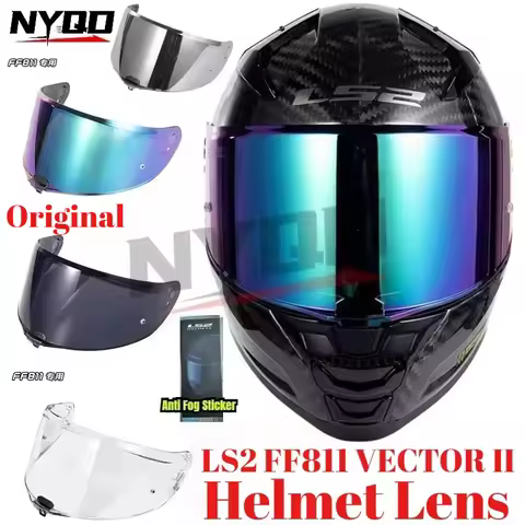 LS2 FF811 Helmet Lens Full Face Motorcycle Helmet Color Lens Black Silver Visor LS2 VECTOR II Anti F