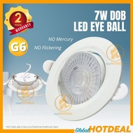 7W 36° Angle LED Eye Ball Downlight Retrofit Spotlight Thin Ceiling Light LED Downlight Lamp Lighting Gimbal Eyeball