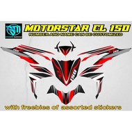 Motorstar CL 150 full body decals Laminated