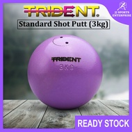 Trident Standard Shot Put Lontar Peluru (3kg) Trident Standard Shot Putt Steel Ball Bola Besi Sukan