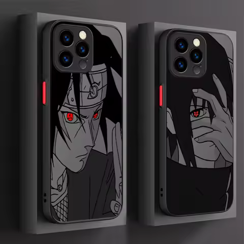 Anime N-NARUTOS Uchiha Itachi Sasuke Phone Case For iPhone 17 Air 15 16E 16 14 13 12 11 Pro Max XR 7
