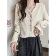 Light Pastel Yellow Cardigan Top