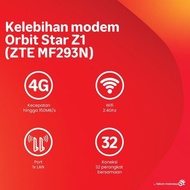 Telkomsel Modem Orbit Star Z1 Modem Wifi 4G Bonnus 150 Gb + Antena