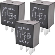 3-Pack G8HE-1C7T-R1-DC12 Relay - 40A 12VDC 5-Pin SPDT Automotive Relay - Serasi dengan Kenderaan Jee